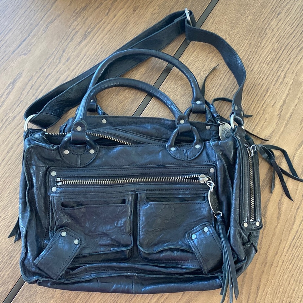 Juicy Couture Black Leather Shoulder Bag